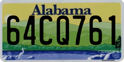 AL license plate 64CQ761
