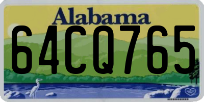 AL license plate 64CQ765