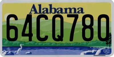 AL license plate 64CQ780