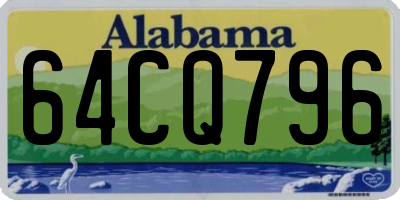 AL license plate 64CQ796