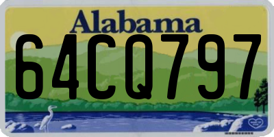 AL license plate 64CQ797