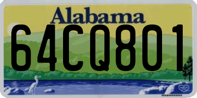 AL license plate 64CQ801