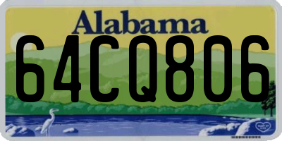 AL license plate 64CQ806