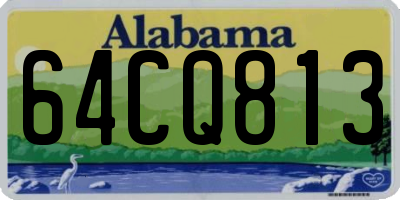 AL license plate 64CQ813