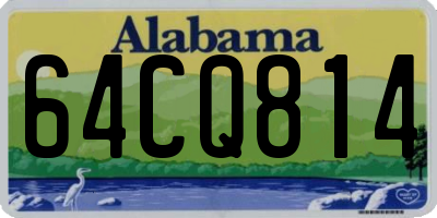 AL license plate 64CQ814