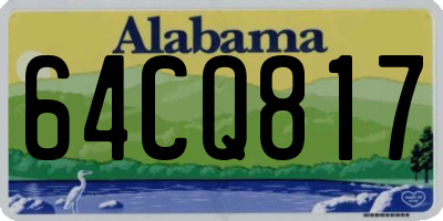 AL license plate 64CQ817