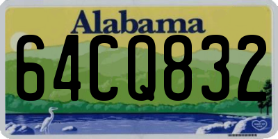 AL license plate 64CQ832