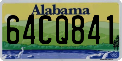 AL license plate 64CQ841