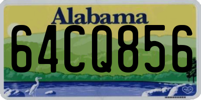 AL license plate 64CQ856