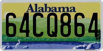 AL license plate 64CQ864