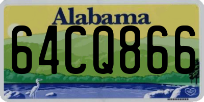 AL license plate 64CQ866