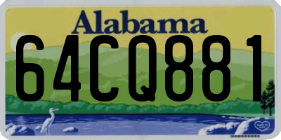 AL license plate 64CQ881