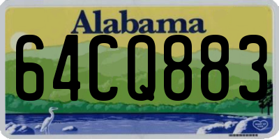 AL license plate 64CQ883