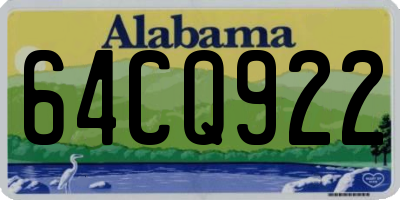 AL license plate 64CQ922