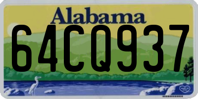 AL license plate 64CQ937