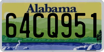 AL license plate 64CQ951