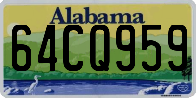 AL license plate 64CQ959