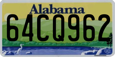AL license plate 64CQ962