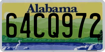 AL license plate 64CQ972