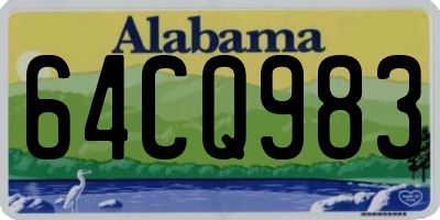 AL license plate 64CQ983