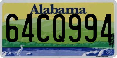 AL license plate 64CQ994