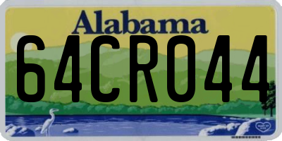 AL license plate 64CR044