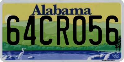 AL license plate 64CR056