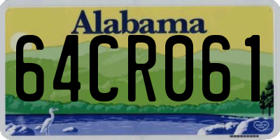 AL license plate 64CR061