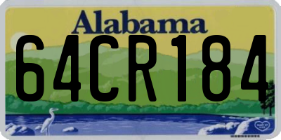 AL license plate 64CR184