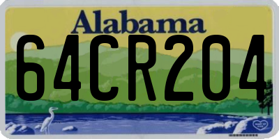 AL license plate 64CR204