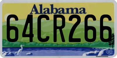 AL license plate 64CR266