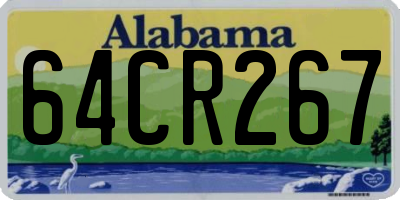 AL license plate 64CR267