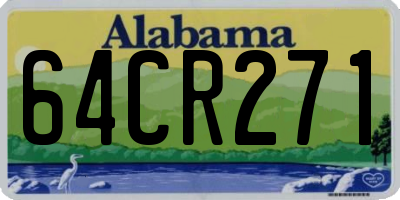 AL license plate 64CR271