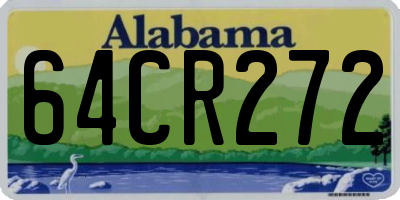 AL license plate 64CR272