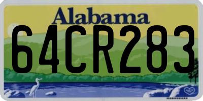 AL license plate 64CR283