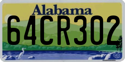 AL license plate 64CR302