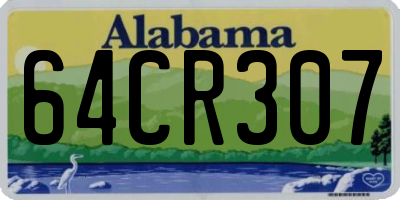 AL license plate 64CR307