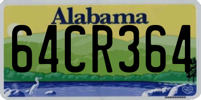 AL license plate 64CR364