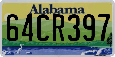 AL license plate 64CR397