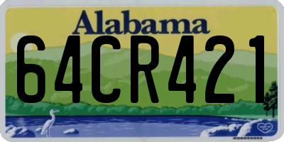 AL license plate 64CR421
