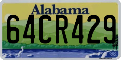 AL license plate 64CR429