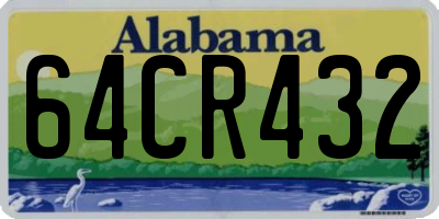 AL license plate 64CR432