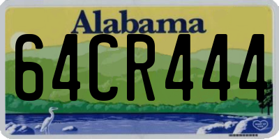 AL license plate 64CR444