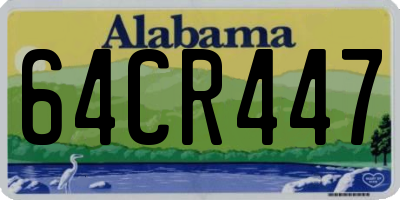 AL license plate 64CR447