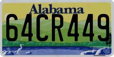 AL license plate 64CR449