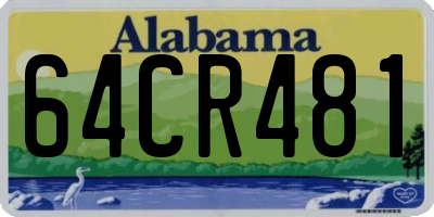 AL license plate 64CR481