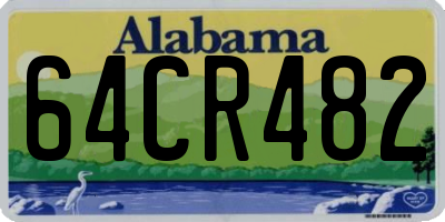 AL license plate 64CR482