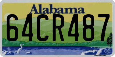 AL license plate 64CR487