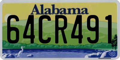 AL license plate 64CR491