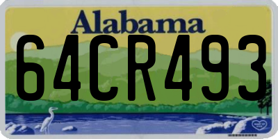 AL license plate 64CR493